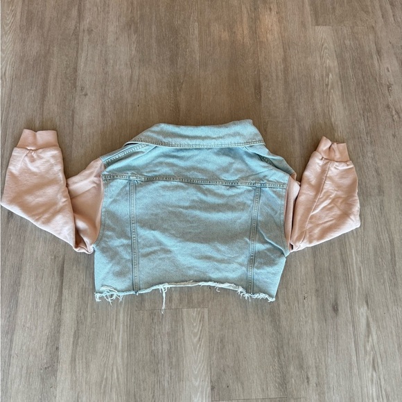 All Saints Denim Cropped Jacket - Picture 3 of 3